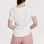 Lilo Mixed Media Short Sleeve Top image 3
