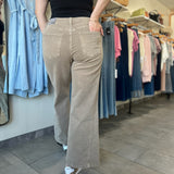 Meg High Rise Wide Leg Jeans | Milk Tea
