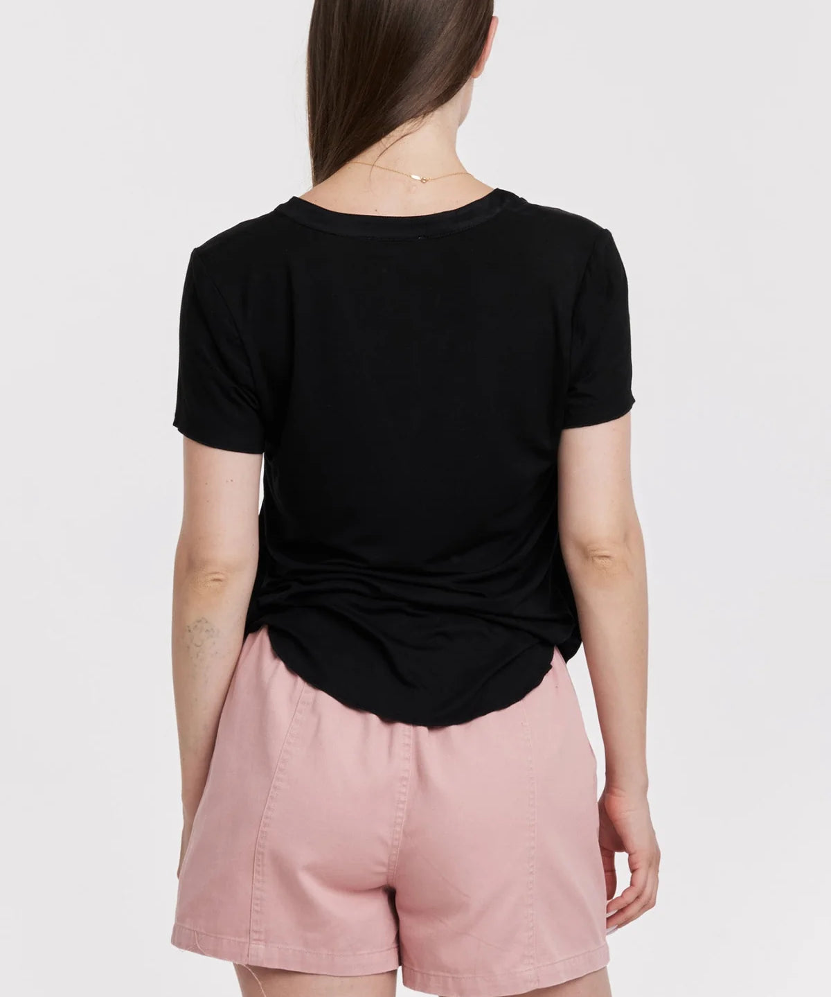 Lilo Mixed Media Short Sleeve Top image 1