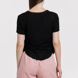 Lilo Mixed Media Short Sleeve Top image 1