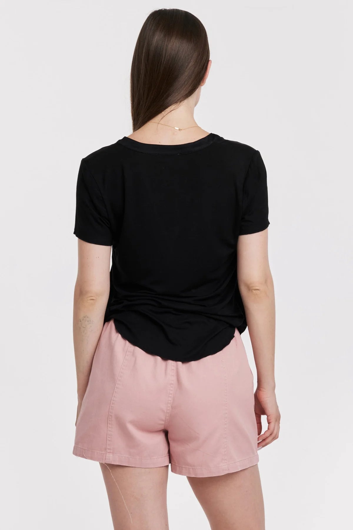 Lilo Mixed Media Short Sleeve Top image 1