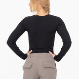 Ribbed Seamless Long Sleeve Bodysuit image 2