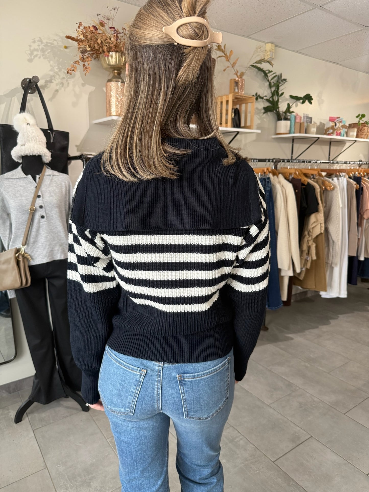 Noelle Full Zip Sweater