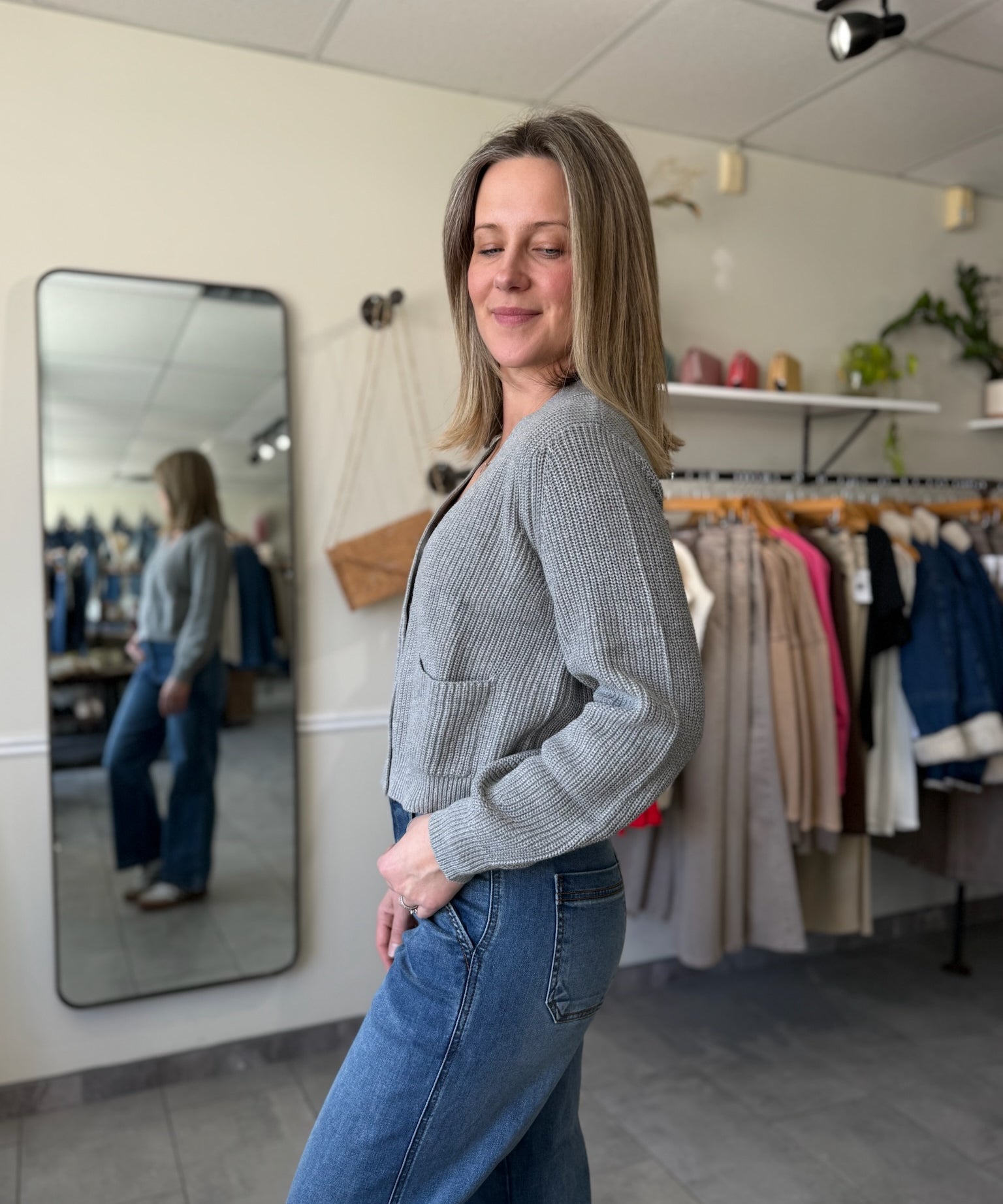 The Lucy Cardigan | Heather Gray
