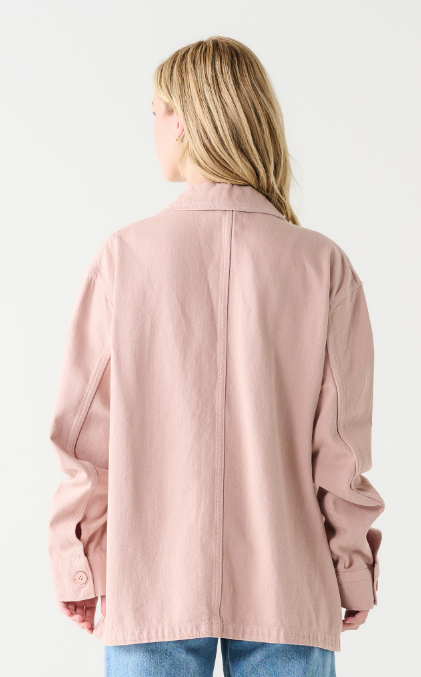 Blushing Babe Utility Shacket image 1