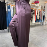 Wide Leg Palazzo Pants | Plum