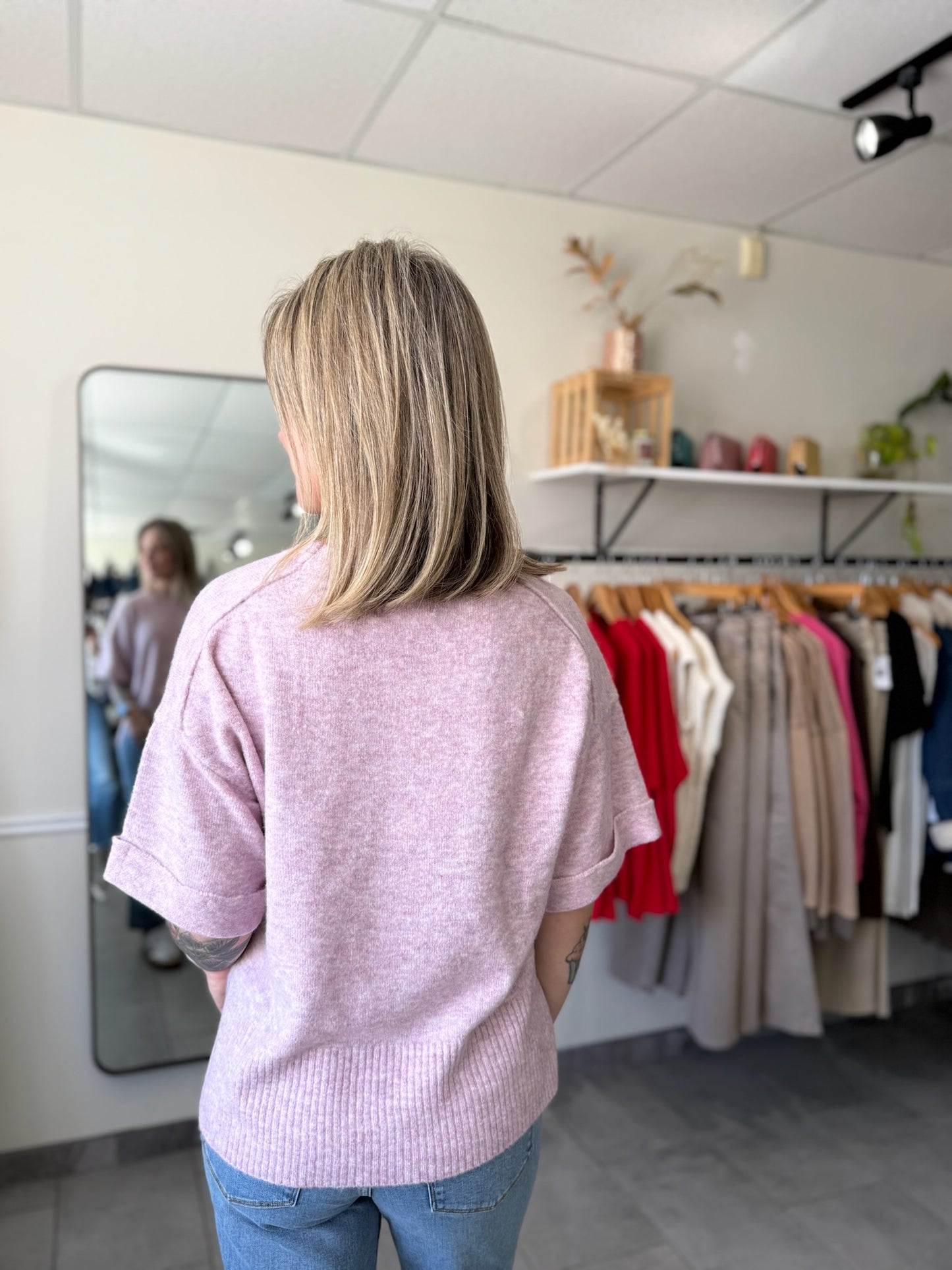 Catrina Sweater Tee | Vivic Lilac