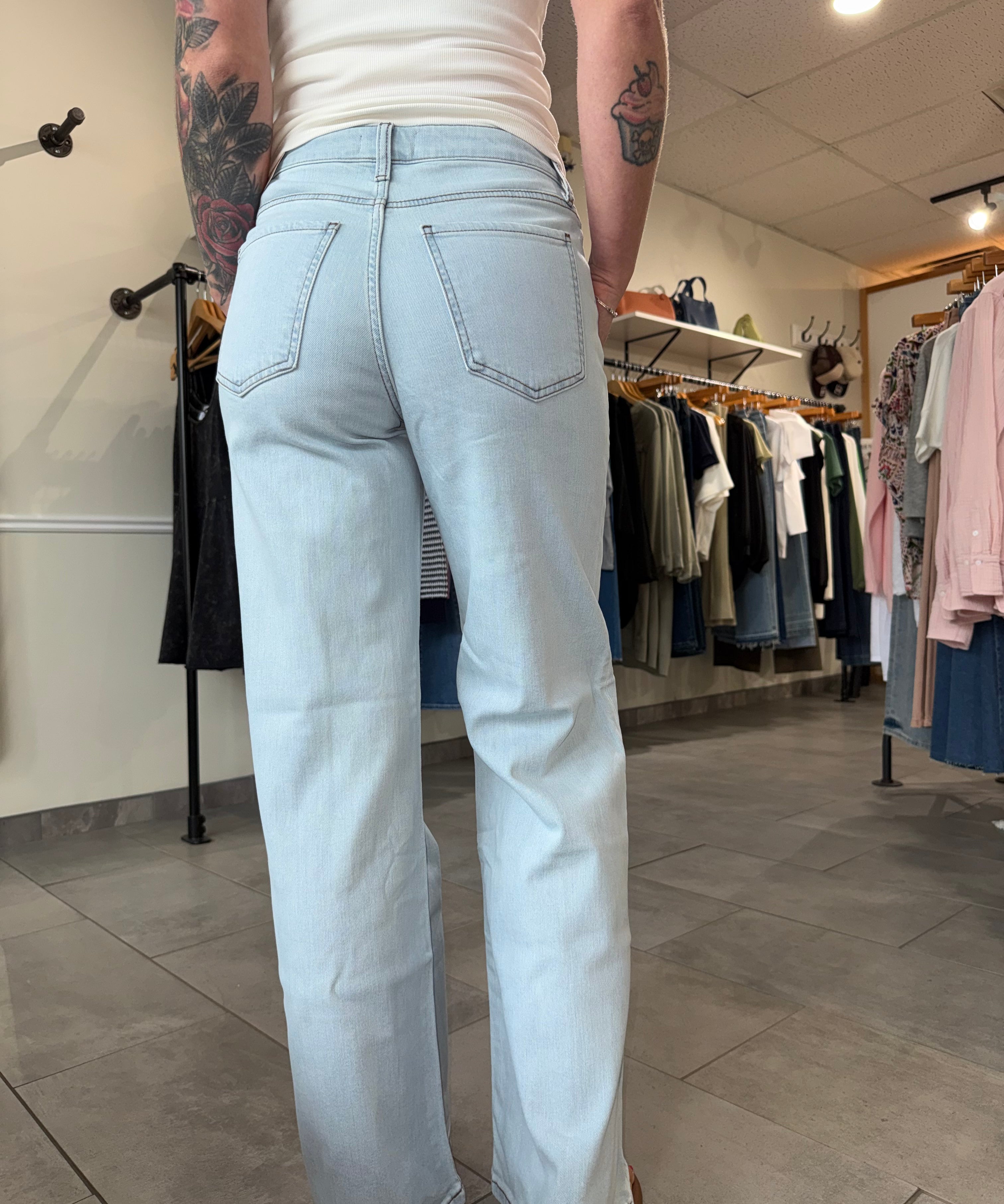 Maya High Rise Wide Leg Jeans | Unearthly
