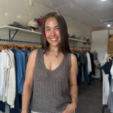 Ulyssa Knit Tank Top | Vibrant Stone