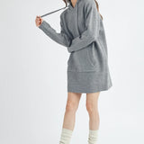 Hooded Sweater Mini Dress image 1