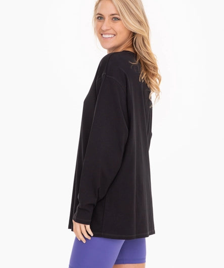 Organic Cotton Long Sleeve Boyfriend Tee image 1
