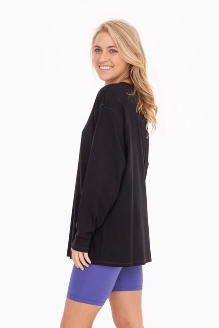 Organic Cotton Long Sleeve Boyfriend Tee image 1