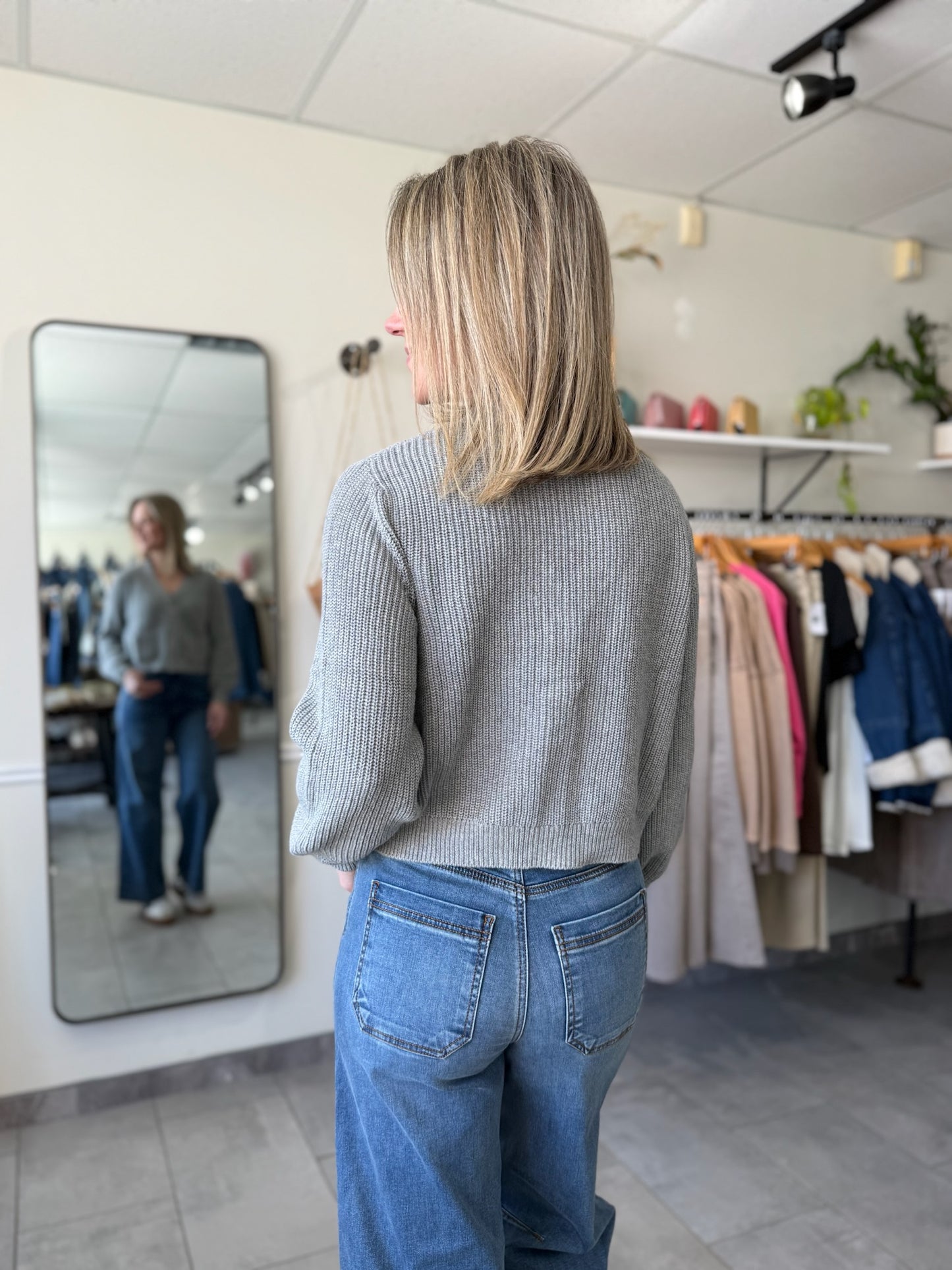 The Lucy Cardigan | Heather Gray