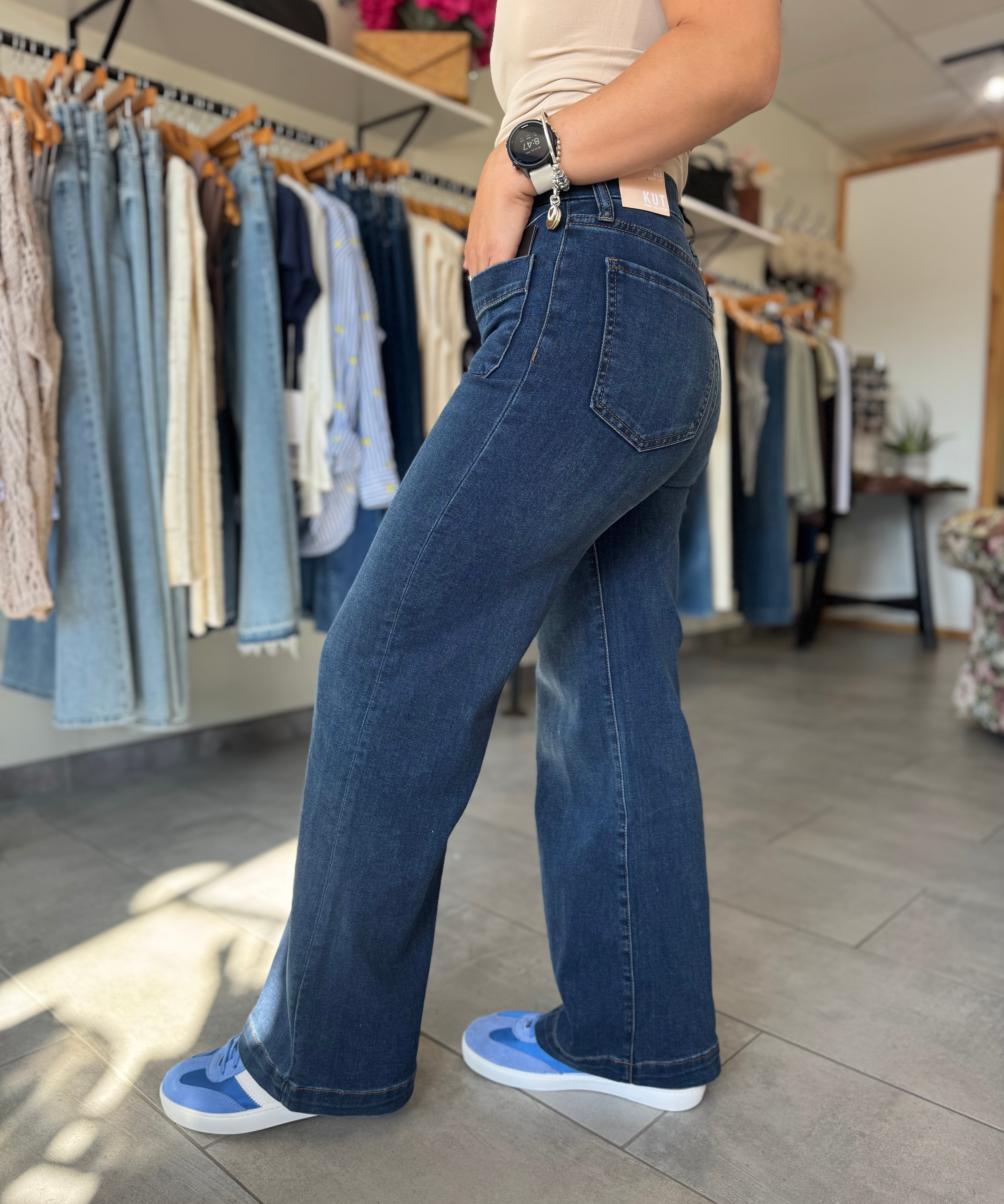 Meg High Rise Wide Leg Jeans | Cheerfully
