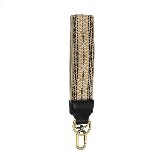 Neutral Embroidered Easy Find Wristlet image 0