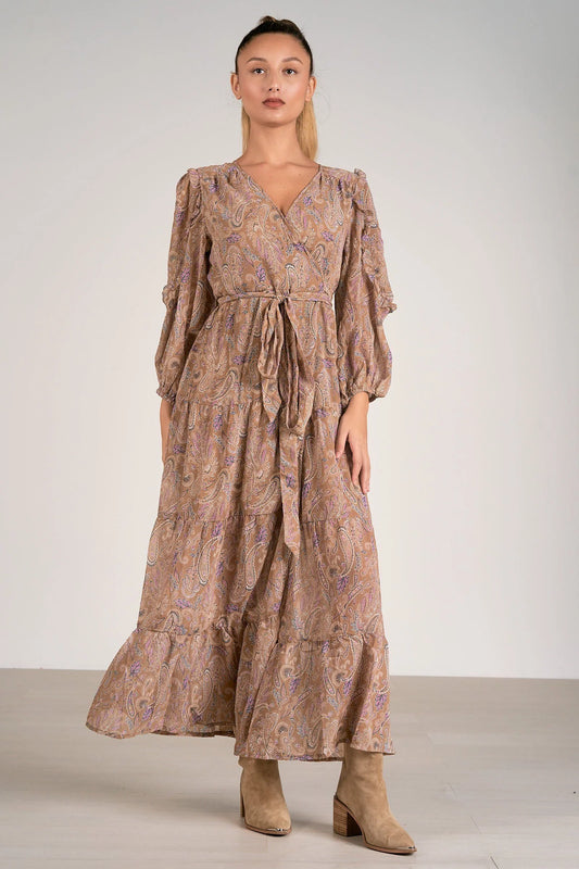 Fall Paisley Maxi Dress image 0