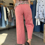 Audrey Wide Leg Jeans | Terracotta