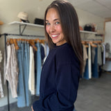 Paloma Crewneck | Navy
