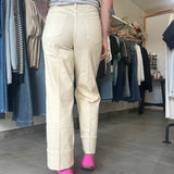 Holly High Rise Straight Leg Jeans | Wheat