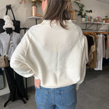 Super Soft Rib Knit Cardigan | Ivory