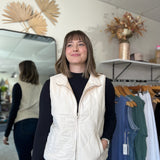 Hadley Vest - Washed Cream