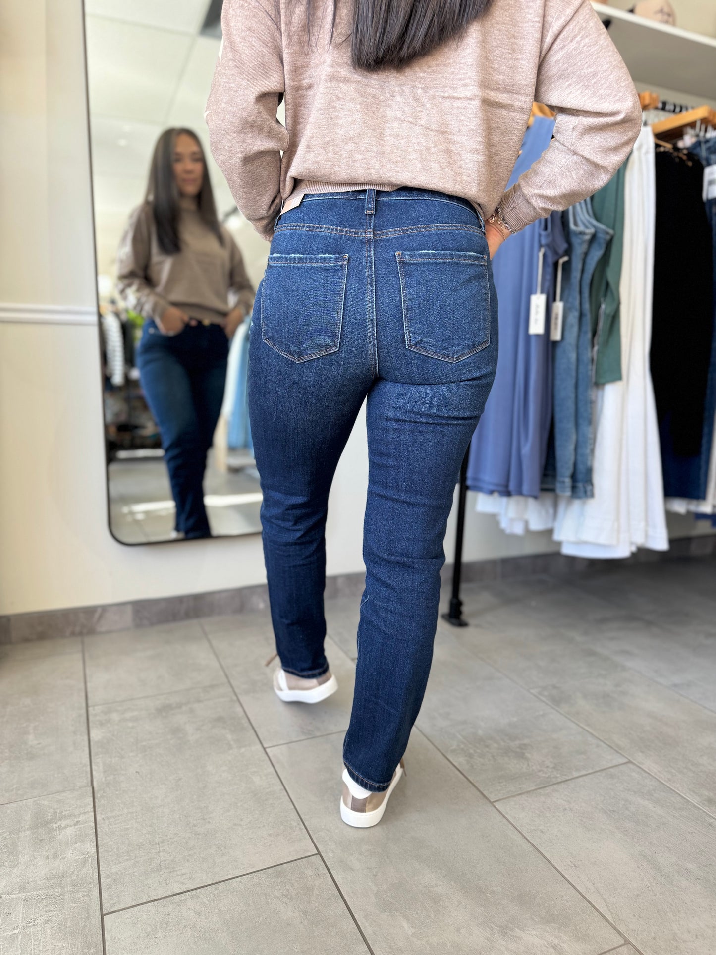 Reese High Rise Ankle Straight Jeans - Attain