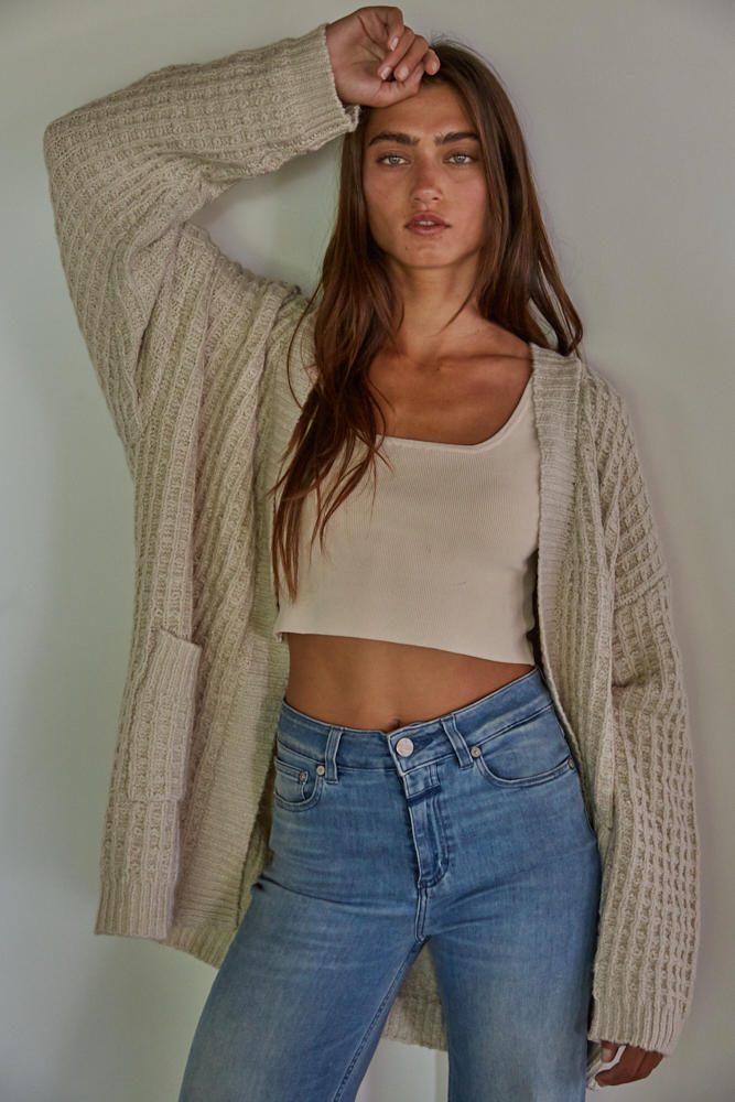 The Reggie Waffle Cardigan image 0