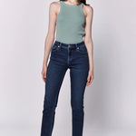 Blair Mid Rise Slim Straight Jeans - Riviera image 0