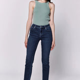 Blair Mid Rise Slim Straight Jeans - Riviera image 0