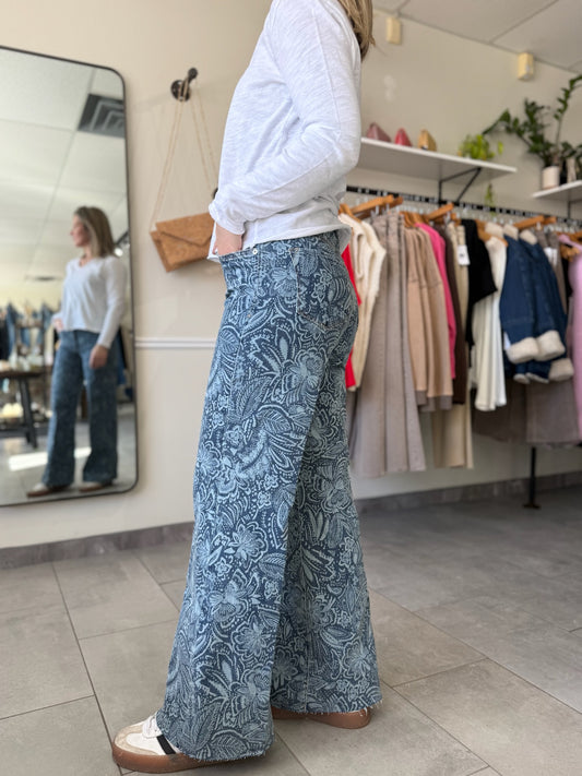 Fiona Wide Leg Jeans | Avalon