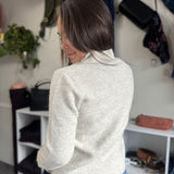 Rozelle Zip-Up Jacket | Heather Oatmeal