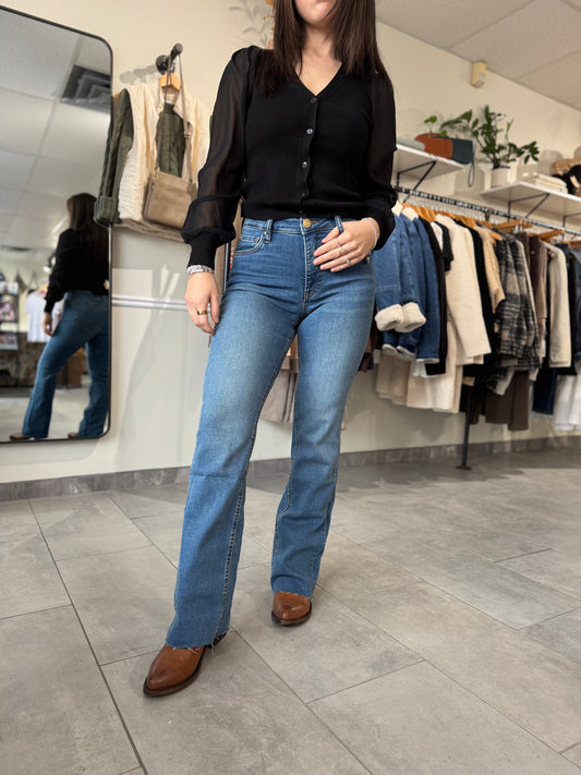 Kelly High Rise Flare Jeans | Senses