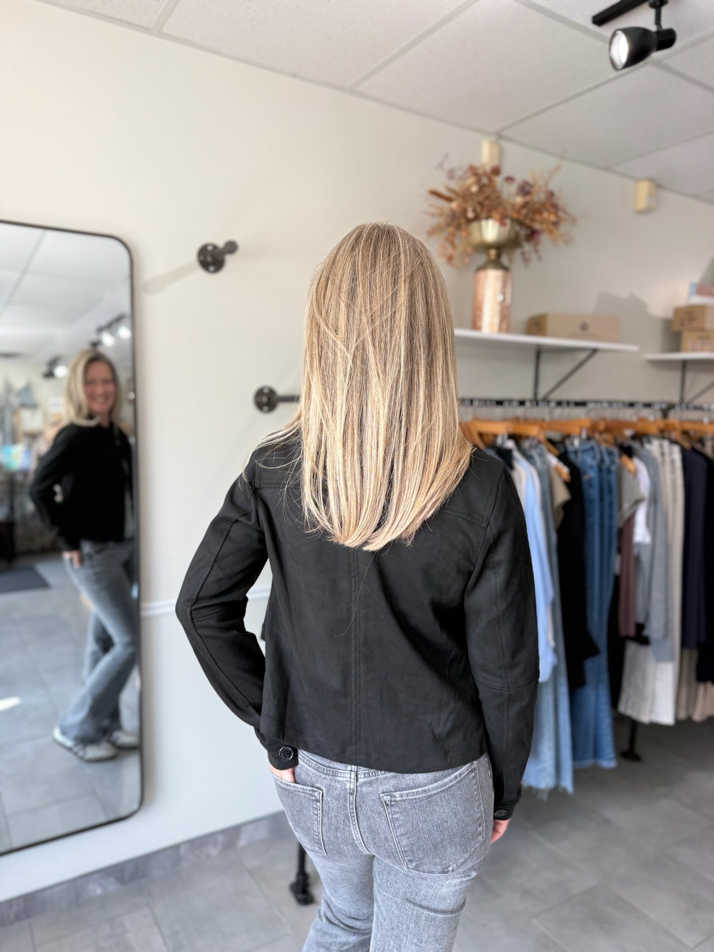Yara Faux Suede Jacket