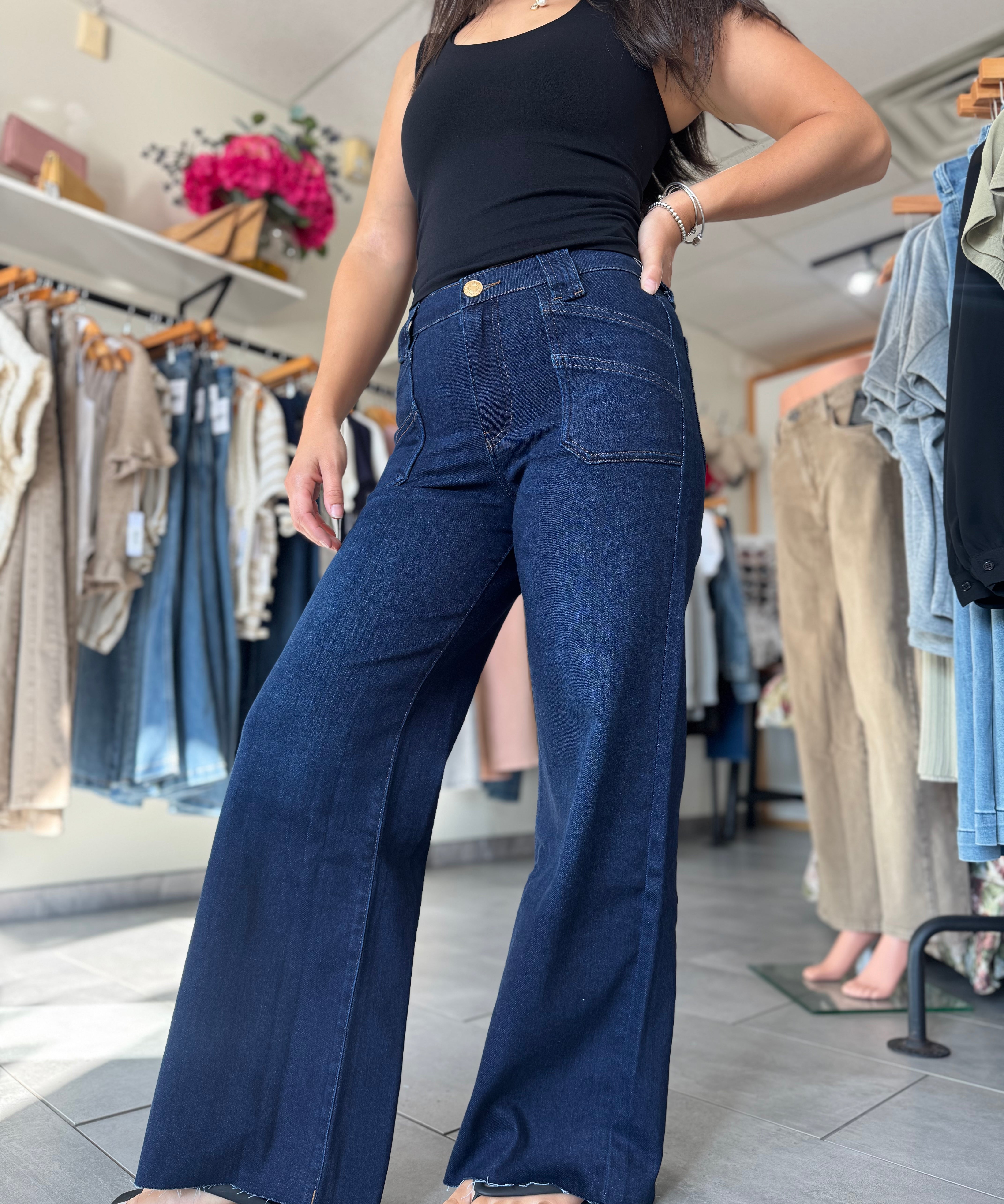 Meg High Rise Fab Ab Wide Leg Jeans | Director
