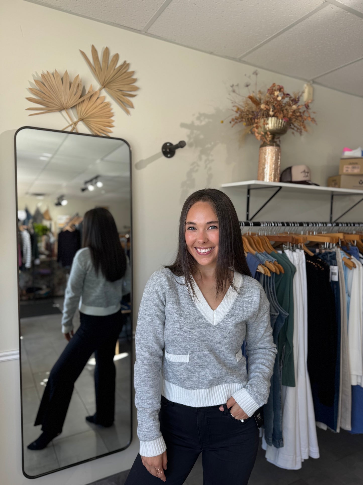 Libby Sweater - Heather Grey