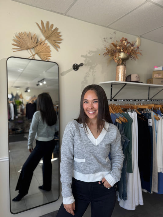 Libby Sweater - Heather Grey