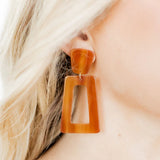 Linny Co - Kennedy Statement Earrings - Honey