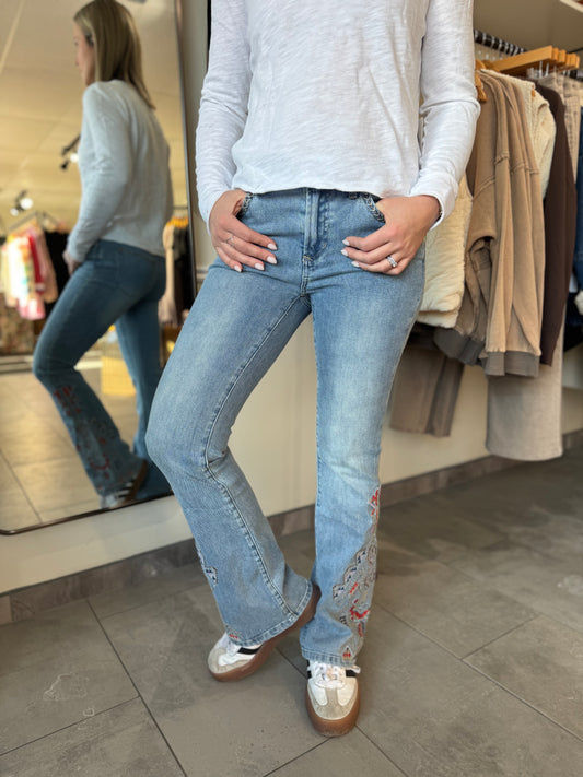 Jaxtyn Novelty Bootcut Jeans | Santa Fe