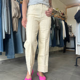 Holly High Rise Straight Leg Jeans | Wheat