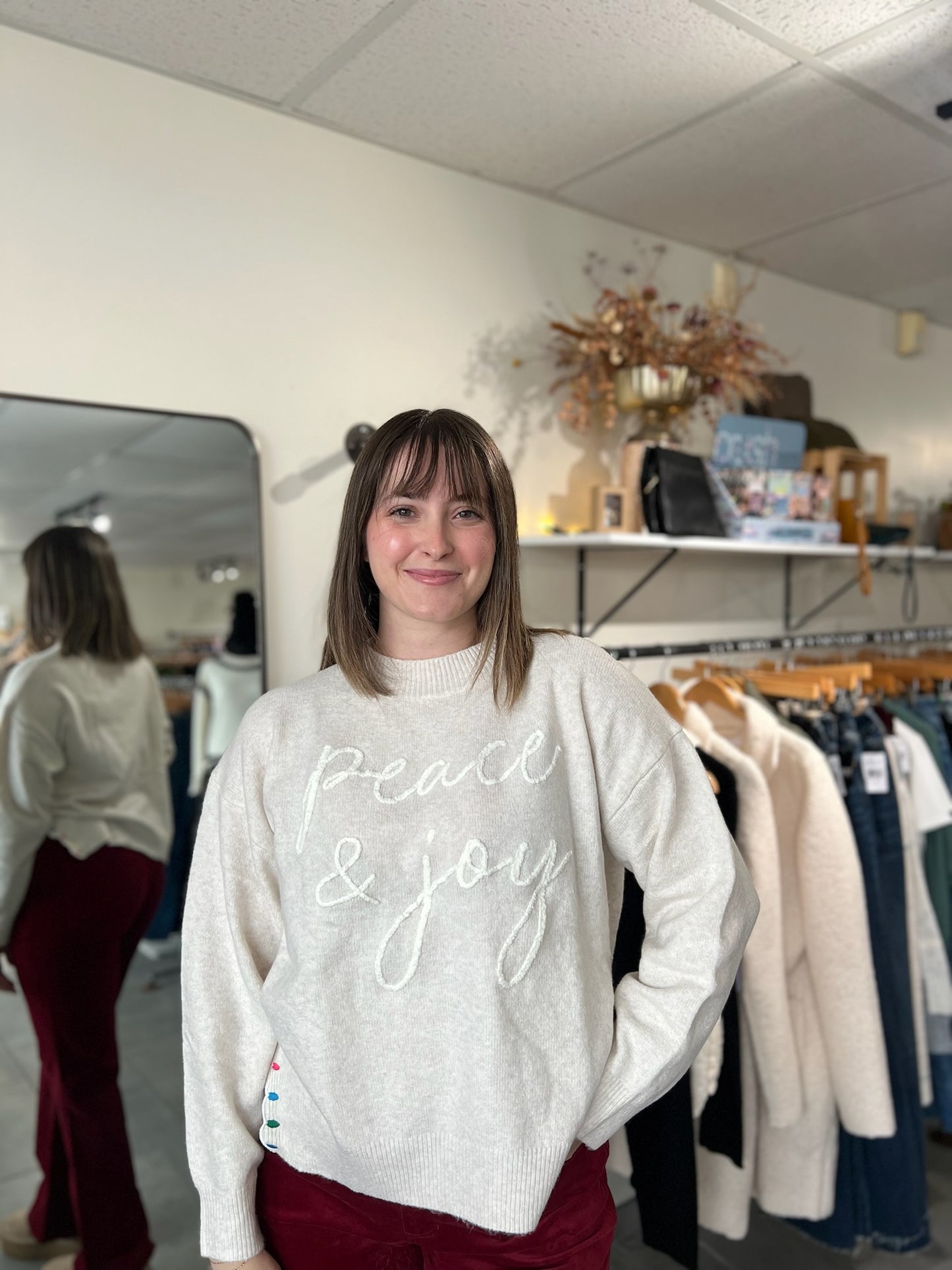 Peace & Joy Novelty Sweater