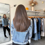 Liz Trucker Drop Shoulder Denim Jacket
