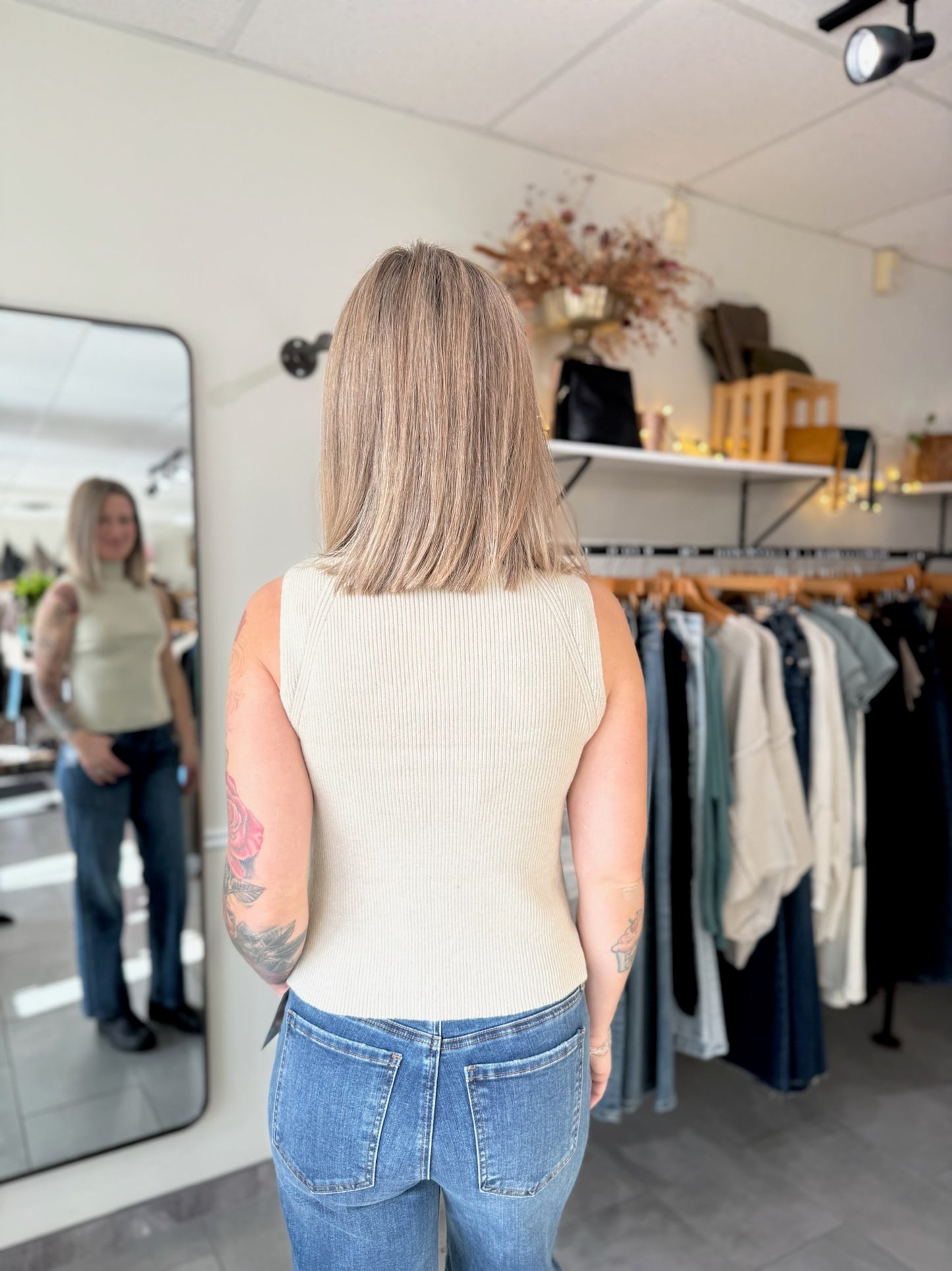 Paulina Tank | Bone White