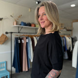 Short Sleeve Anywhere Top |Black