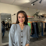 Fulton Boyfriend Cardigan | Chambray Blue