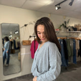 Fulton Boyfriend Cardigan | Chambray Blue