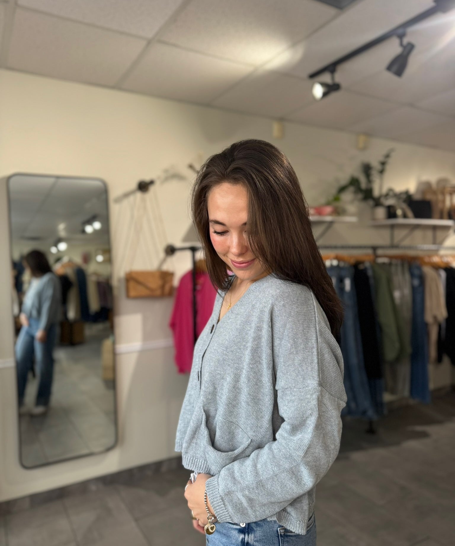 Fulton Boyfriend Cardigan | Chambray Blue