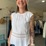 Carly Tank Top | White