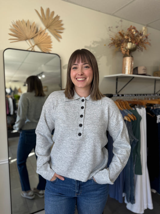 Lilia Sweater - Heather Gray