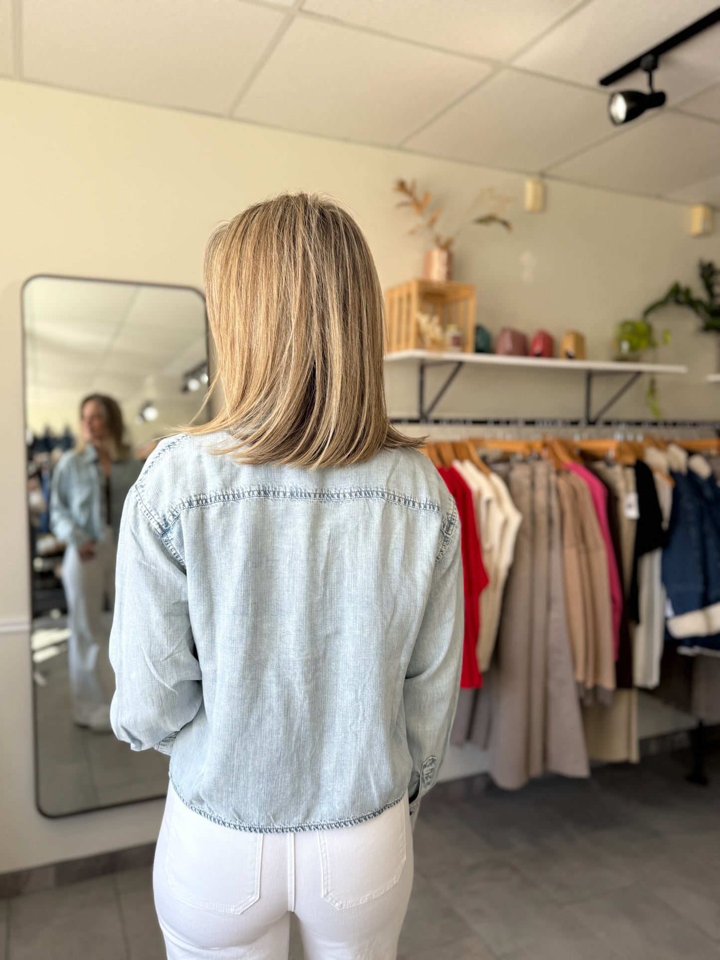 Alyssa Button Front Shirt | Zappy