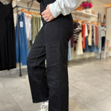 Holly High Waist Seamed Straight Leg Jeans | Black Arrow